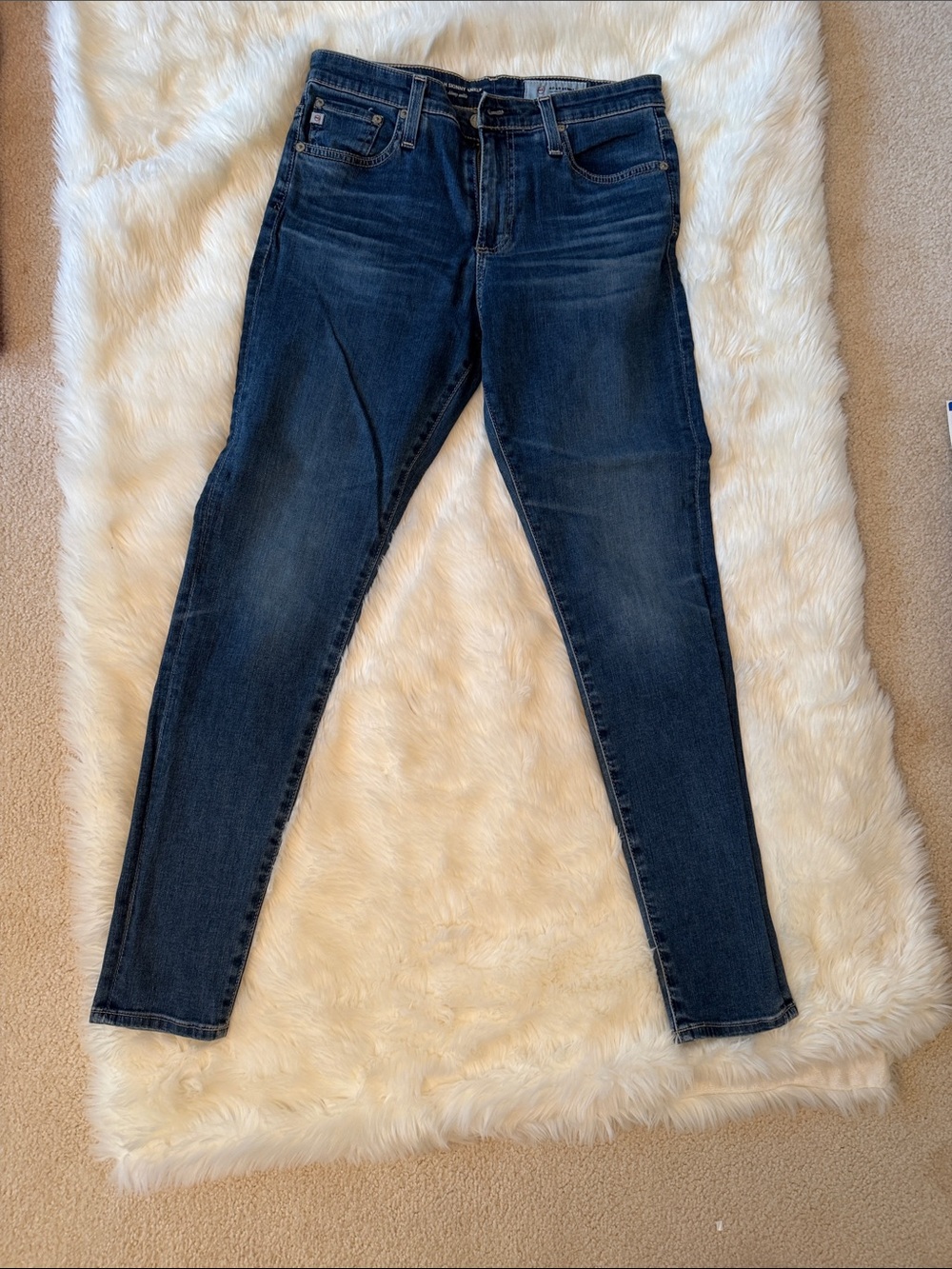 AG Adriano Goldschmied Dark Indigo Skinny Jeans
